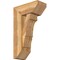 Ekena Millwork Balboa Slat Rough Sawn Bracket w/ Offset Brace, Western Red Cedar, 8"W x 18"D x 30"H BKT0806X18X30BOA06RWR - alternate 1